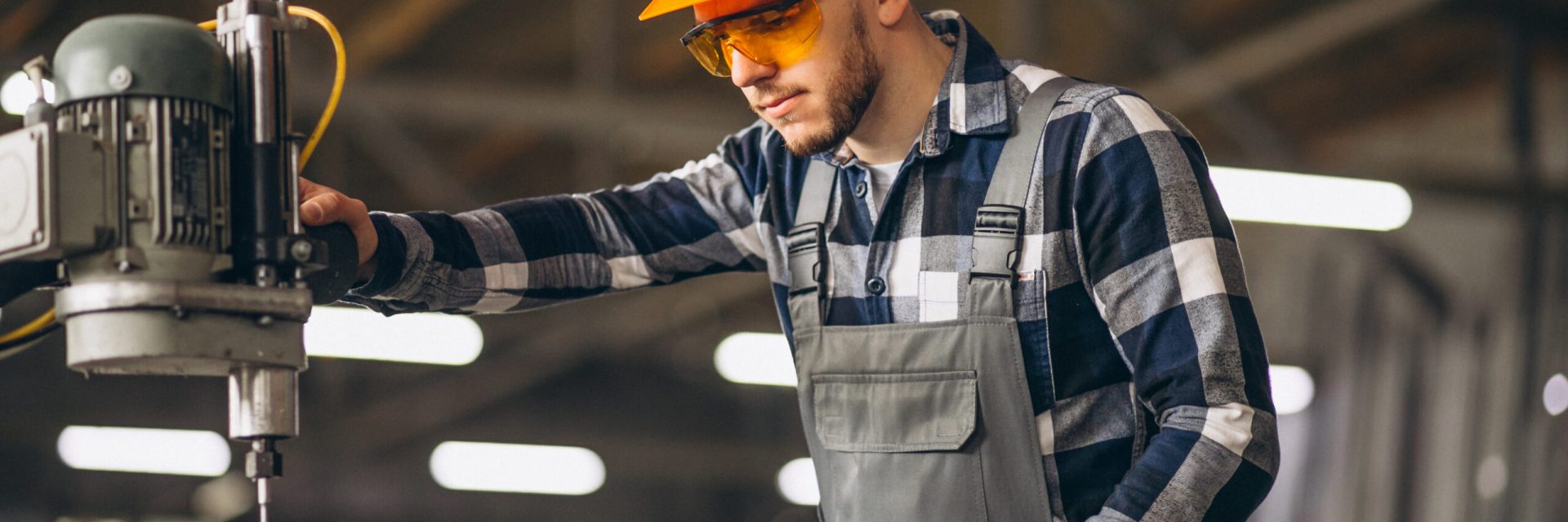Male worker at a factory
